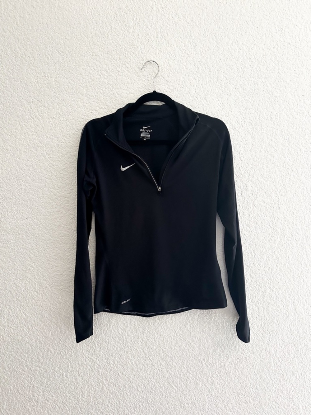 Nike Black Half-Zip Long Sleeve Performance Top